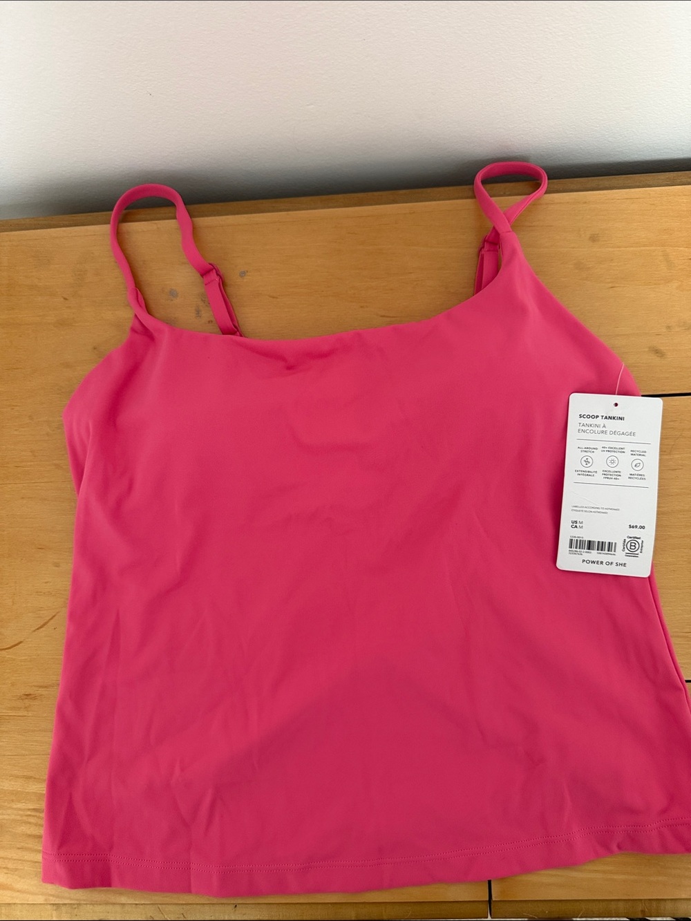 Women’s Scoop Tankini Top - Pink